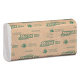 Marcal PRO P100B 100% Recycled Folded Paper Towels, C-Fold, 1-Ply, 12.88 x 10.13, White, 150/Pack, 16 Packs/Carton 2