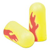 3M 312-1252 E-A-Rsoft Blasts Earplugs, Cordless, Foam, Yellow Neon/Red Flame, 200 Pairs/Box 2