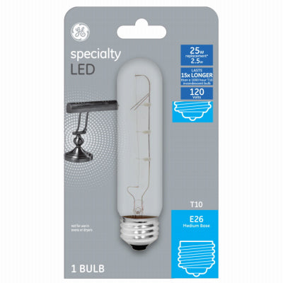 GE 3W T10 CLR LED Bulb
