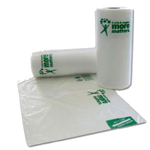 IBS PHNONP20NS 12x20 Hi-D Plain Produce Roll bag Easy Open with warning 3500/CS