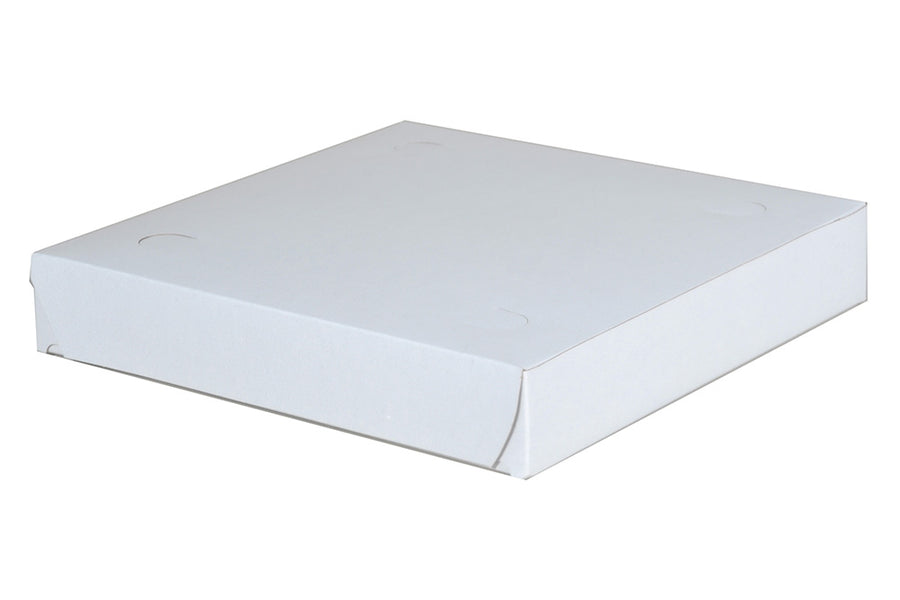Southern Champion 1405 9" X 9" X 1.5" Pizza Box White Paperboard 100/CS