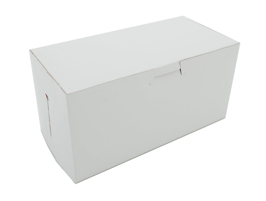Southern Champion 0967 10" X 6" X 2.25" Bakery Box White Non-Window Lock-Corner 250/CS