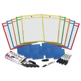 Charles Leonard 29130 Dry Erase Pocket Class Pack, 10.5 x 1.5, Assorted Primary Colors, 10/Pack 2