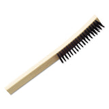 Abilityone 7920002915815 7920002915815, SKILCRAFT Wire Deburring Brush, Black Carbon Steel Bristles, 6.75" Brush, 13.5" Tan Plastic Handle 2