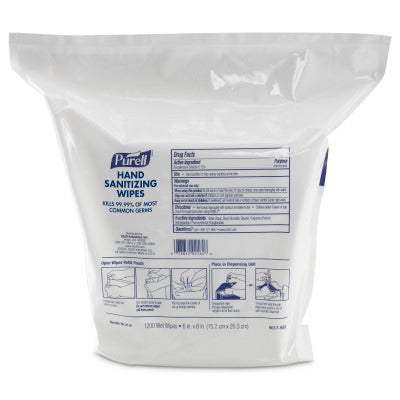 Gojo 9118-02 Purell Sanitizing Wipe Refill 1200 Count 2/CS