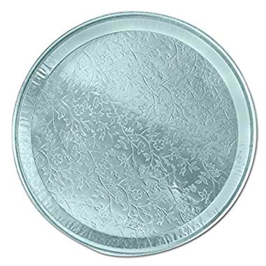 HFA 4013-80-25 12" Round Embossed Aluminum Tray 25/CS