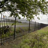 10x7 ft Steel Fence with 4 Rails, 30 Panels
