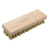 Abilityone 7920-00-240-7174 7920002407174, SKILCRAFT Hand Scrub Brush, White or Gold Polypropylene Bristles, 8" Brush, 8" Tan Hardwood Handle 2