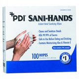Sani Professional D43600 PDI Sani-Hands Instant Hand Sanitizing Wipes, 1-Ply, 8 x 5, White, 1,000/Carton 2