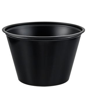 Dart P400BLK Cup Souffle Plastic 4 oz Black 2500/CS