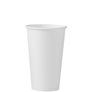 Solo Cup 316W-2050 Cup Paper Hot 16 oz Single Sided Poly White 1000/CS