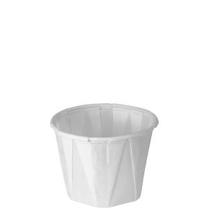 Solo Cup 100-2050 Cup Souffle Paper 1 oz Treated 5000/CS