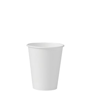 Solo Cup 378W-2050 Cup Paper Hot 8 oz Single Sided Poly White 1000/CS