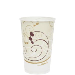 Solo Cup RW16-J8000 Cup Paper Cold 16 oz Treated Wax Symphony 1000/CS