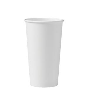 Solo Cup 420W-2050 Cup Paper Hot 20 oz Single Sided Poly White 600/CS