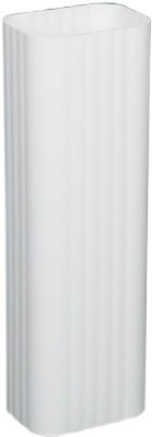2x3 WHT ALU Downspout