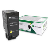 Lexmark 74C0HYG 74c0hyg High-Yield Toner, 12,000 Page-Yield, Yellow 2