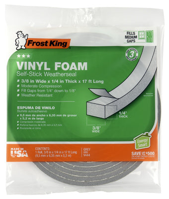 3/8x1/4 GRY Foam Tape