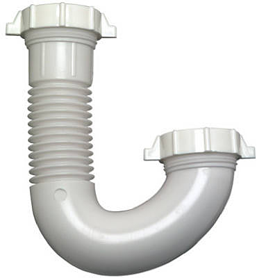 MP WHT Lav Drain J Bend