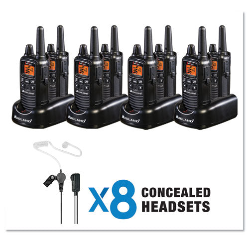 Midland LXT600BBX4 LXT600BBX4 FRS Business Bundle, 8 Radios, 1 W, 36 Channels