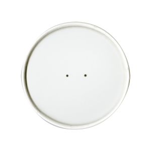 Solo Cup CH16A-4000 Spiral Wound Venter Paper Lid White Double Sided Poly Paper 500/CS