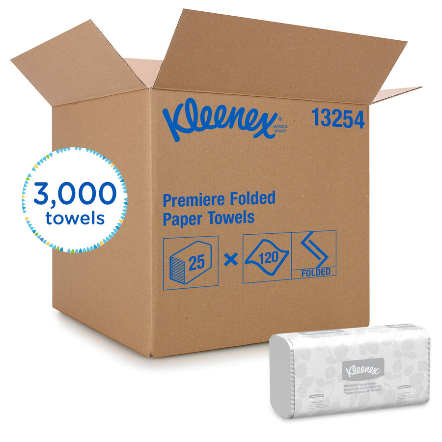Kleenex 13254 KLEENEX Scottfold Towels White 9.4" x 12.4" 3000/CS