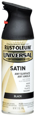 12OZ Sat BLK Spr Paint