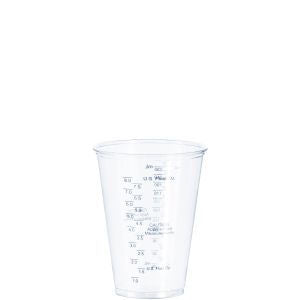 Dart TP10DGM 10 oz PET Graduated Medical Cup Clear Tall 1000/CS