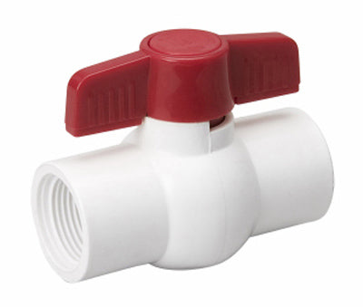 1-1/4"WHT PVC BallValve
