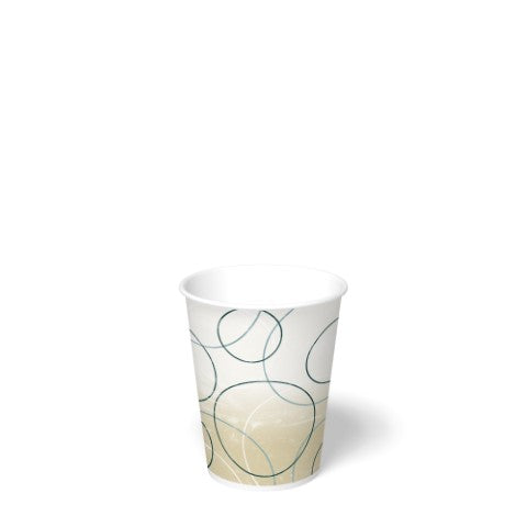 Graphic Packaging DMR-9-CHAMP / 109359016 9oz Paper Cold Cup "Champagne" 2500/CS