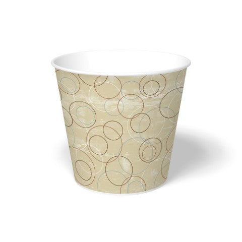 Graphic Packaging DFM-170-CHAMP / 270359001 Food Bucket / Tub 10 LB / 170 oz. "Champagne" 100/CS