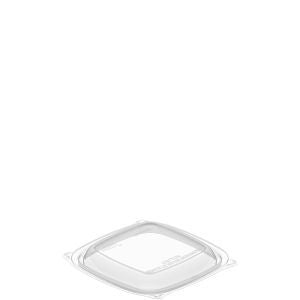 Dart C816BDL PET Lid For 8-16oz Black Squar Bowl Clear 504/CS