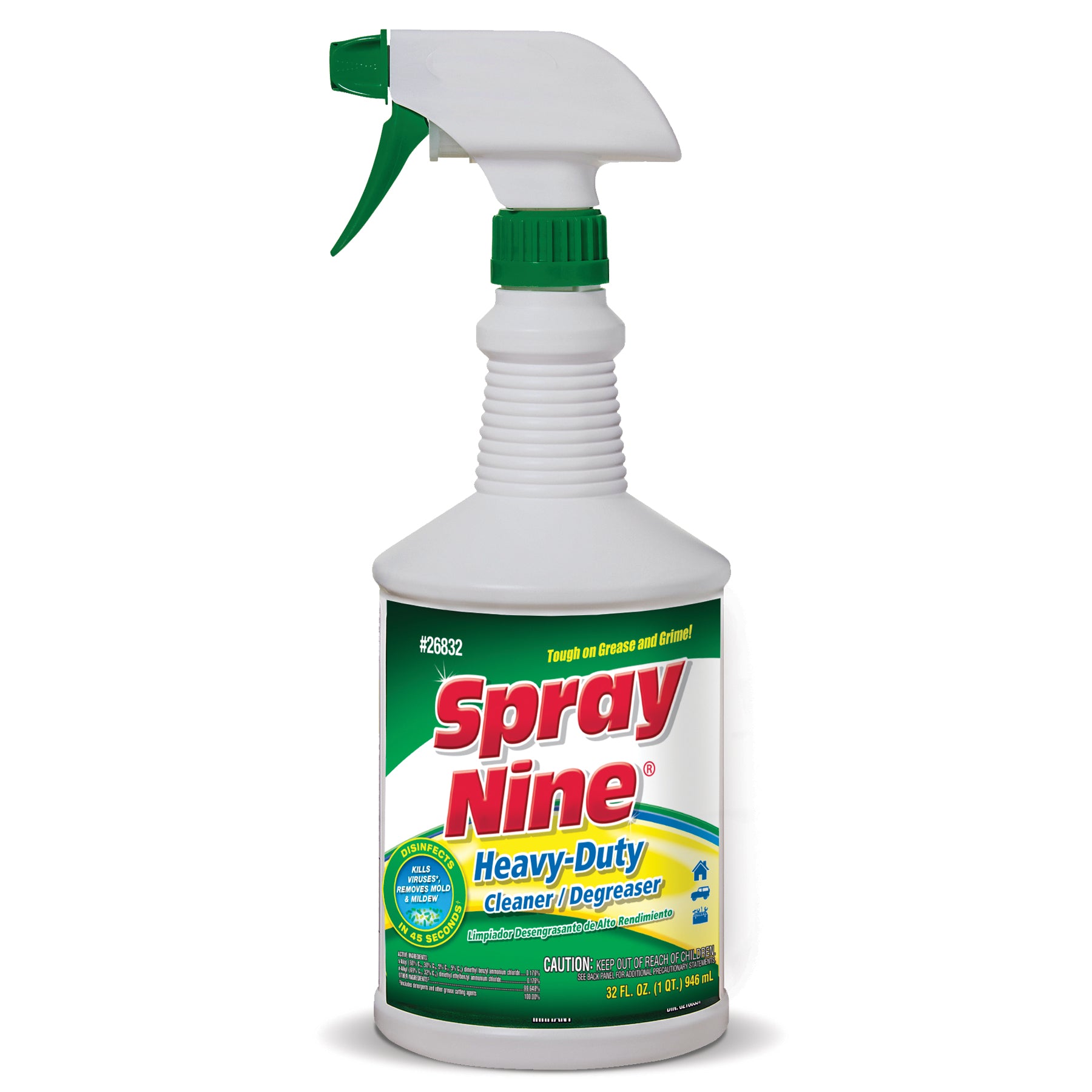 Spray Nine 26832 Spray Nine Disinfectant & Cleaner 32 oz. Spray Heavy Duty 12/CS