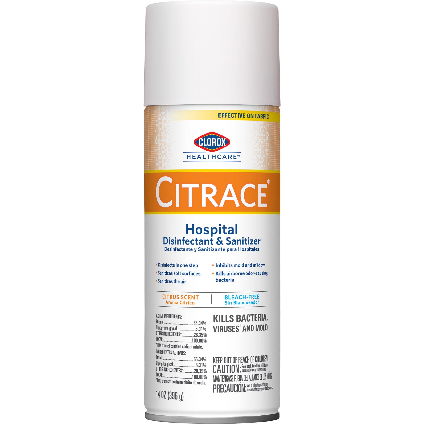 Clorox 49100 Citrace Hospital Aerosol Spray 14 oz. Disinfectant & Sanitizer 12/CS