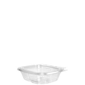 Dart CH8DEF 8oz ClearHinged Flat cont Tamper-Resistant / Evident 200/CS