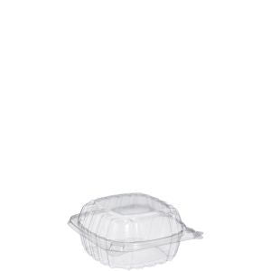 Dart C53PST1 Sandwich Hinged Container 5" Clear 5 1/4 x 5 3/8 x 2 5/8 500/CS