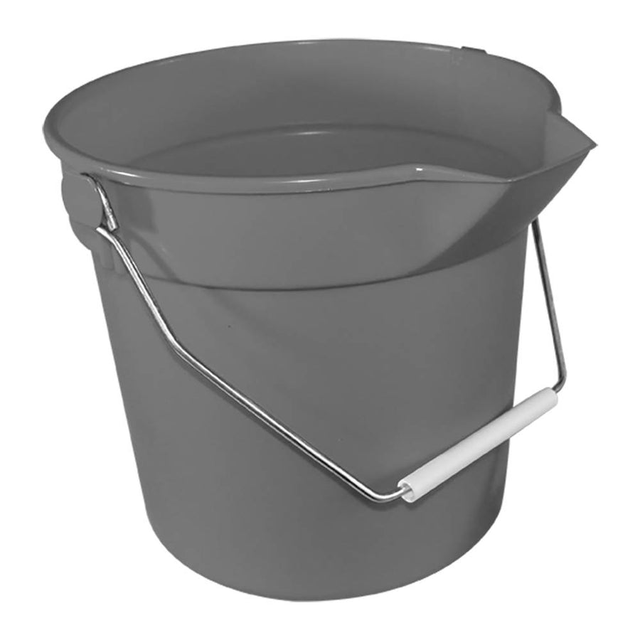 Hospeco 5510 Deluxe Bucket w/ Molded Pour Spout 10 Qt Grey