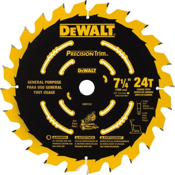 DW7112PT 7 1/4" Miter Saw Blade