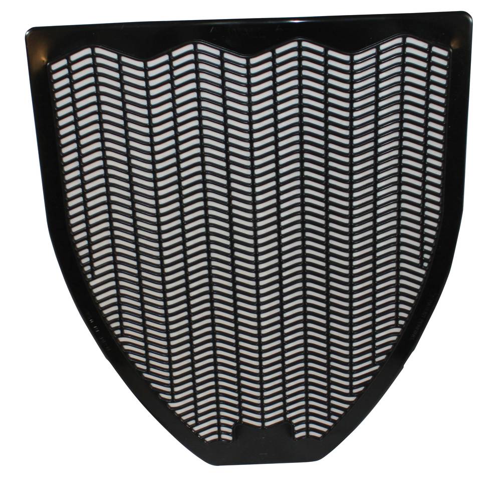 Hospeco 1525-5 Urinal Floor Z-Mat Deodorized Fresh Scent Black 6/CS