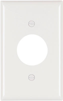WHT 1G SGL Wall Plate