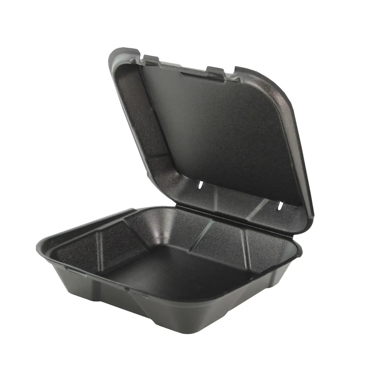 Genpak SN240V Vented 1-Comp Hinged Container 8x8x3 White Foam 200/CS