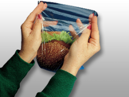 Elkay Plastics H07 LDPE Flip Top Sandwich Bag Clear 7" X 7" + 1.5" 0.85 Mil 1000/CS