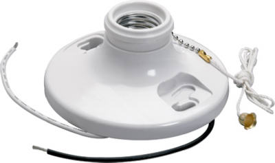 250W WHT PullLampholder