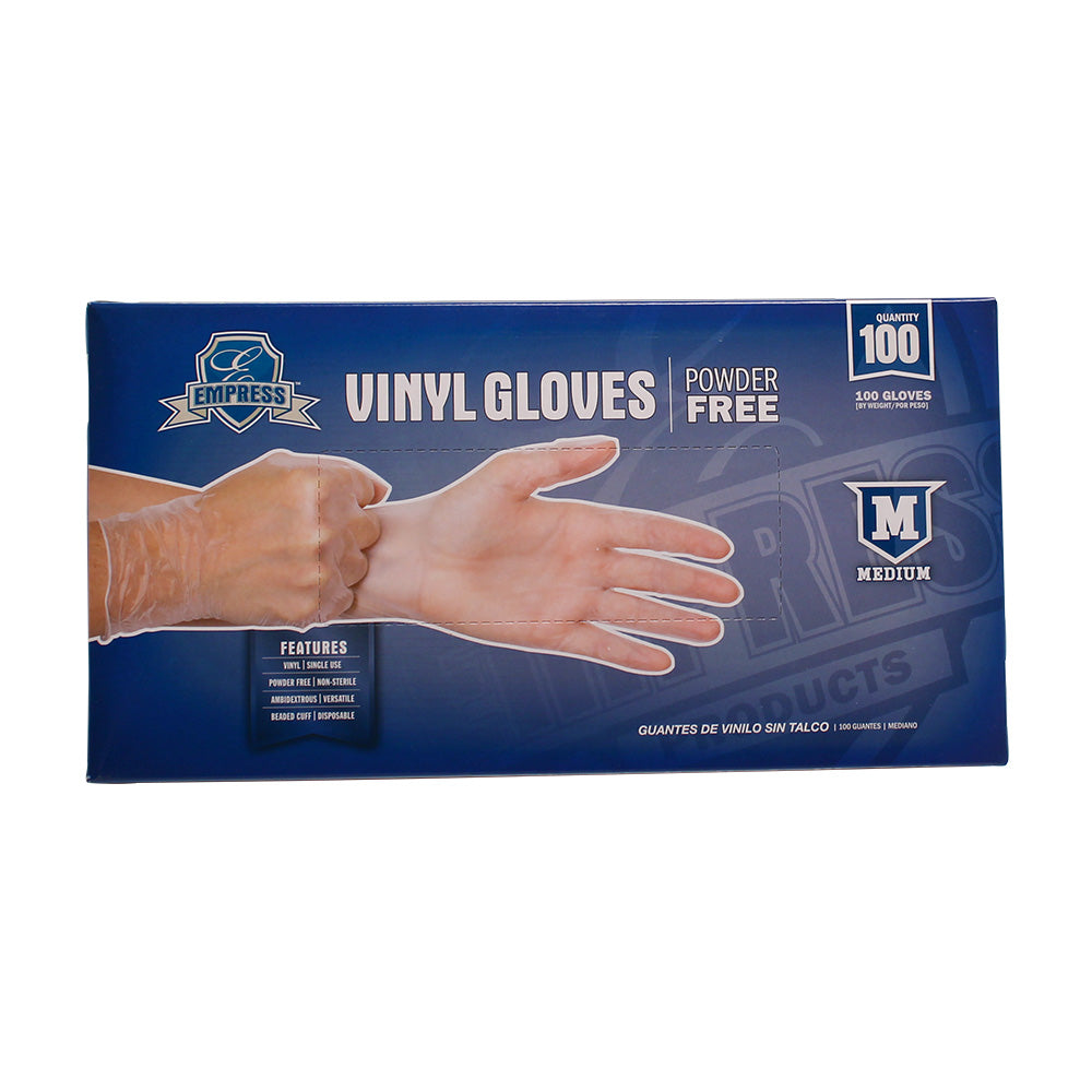 Empress EVPFM4002 Vinyl Glove Powder Free Medium 1000/CS