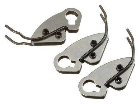 Rear Jaw Set for 1822-I Pipe Threading Machine - Includes Springs & Pins (3 Pieces)