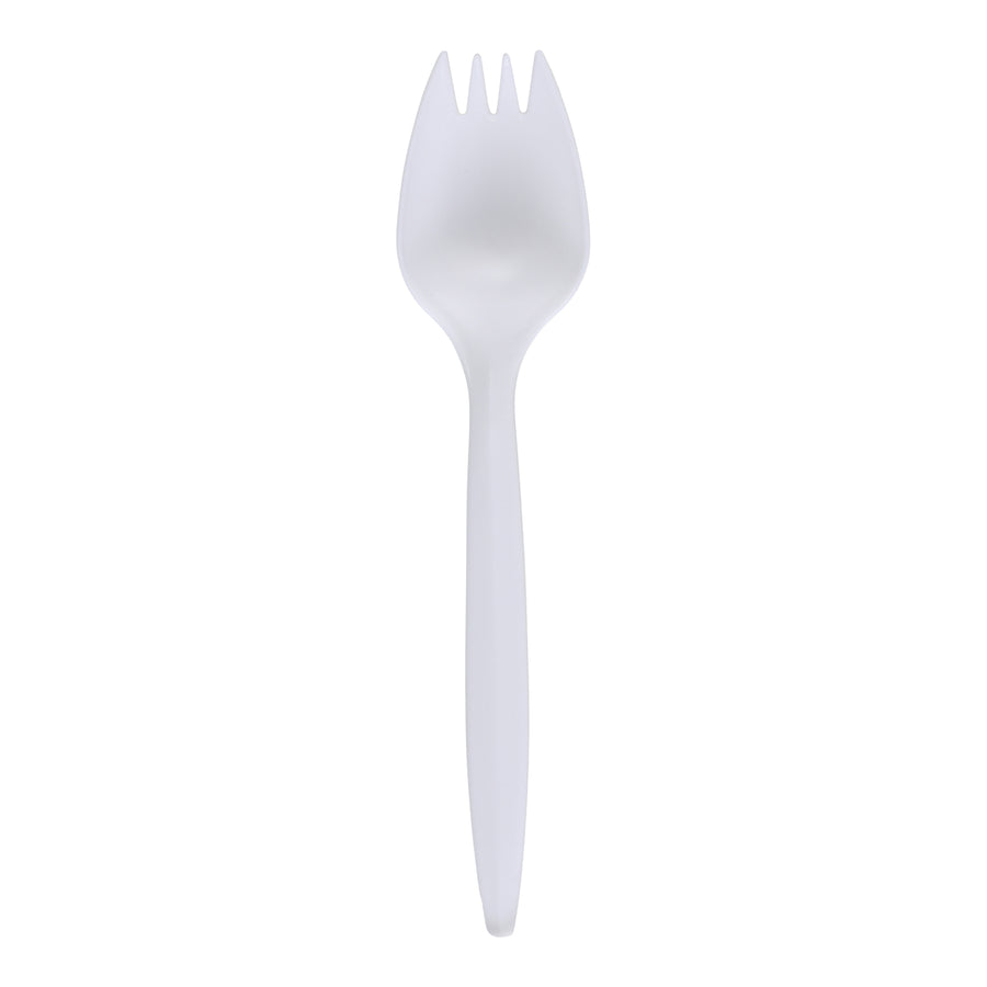 Empress E178020 Medium Weight Spork Polypro White Wrapped Dense Pack 1000/CS