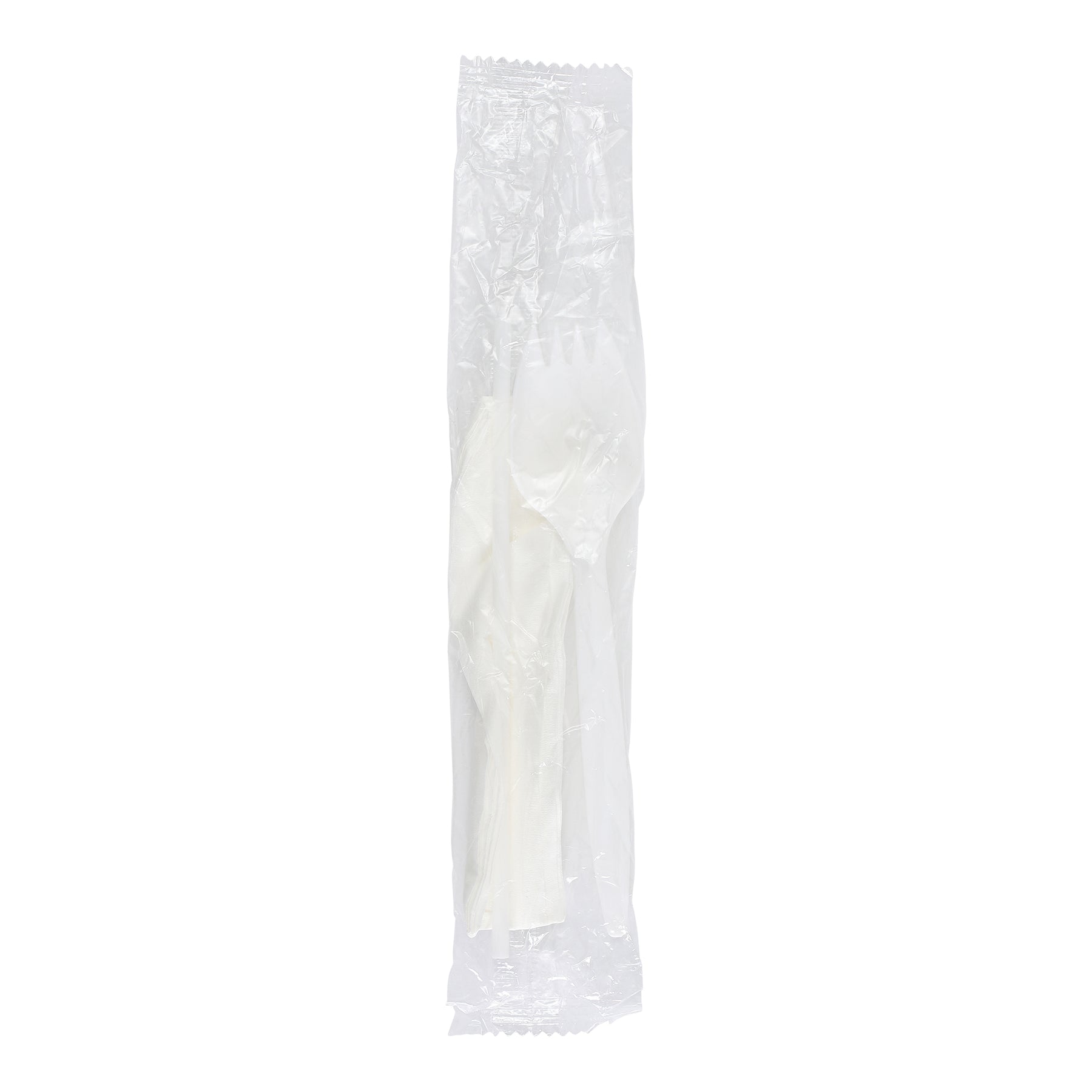 Empress E176015 Medium Weight Cutlery Kit Polypro Spork Milk Straw 5.75" Napkin 1000/CS
