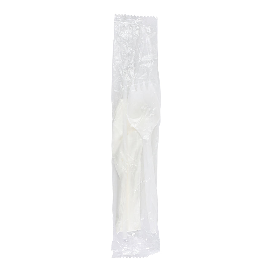 Empress E176015 Medium Weight Cutlery Kit Polypro Spork Milk Straw 5.75" Napkin 1000/CS