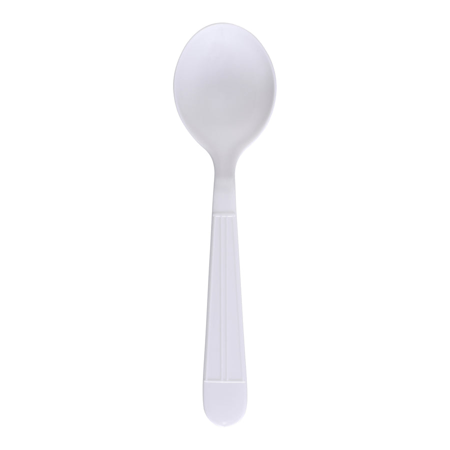 Empress E177004 Heavy Weight Soupspoon Polypro White Dense Pack 1000/CS