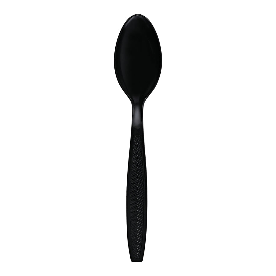 Empress E183002 Heavy Weight Teaspoon Polystyrene Black Dense Pack 1000/CS